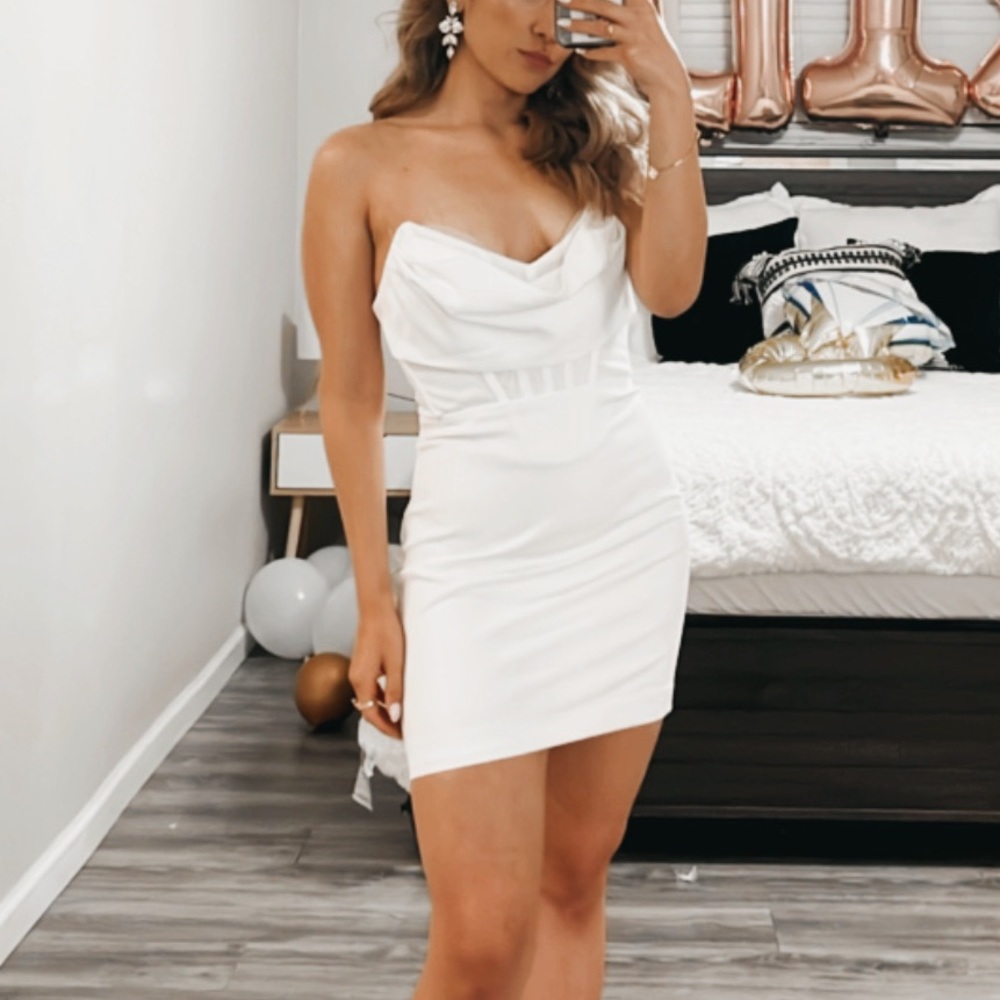 REVOLVE Conner Mini Dress in White